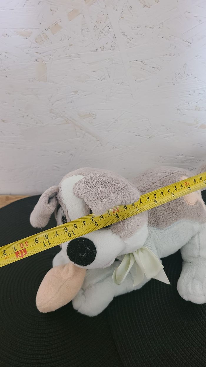 doudou chien couché tache love la belle et le clochard - photo numéro 5