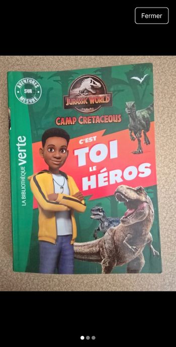 Jurassic World Camp Crétacé – Livre interactif "C’est toi le héros"