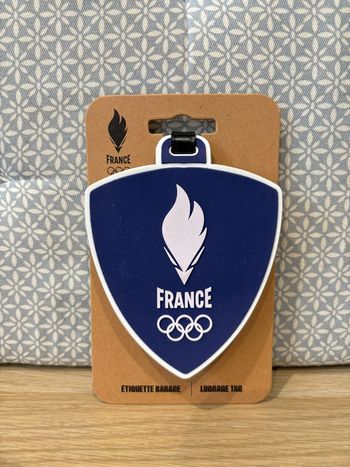 Etiquette à Bagages "Flamme Olympique Française" JO Paris 2024