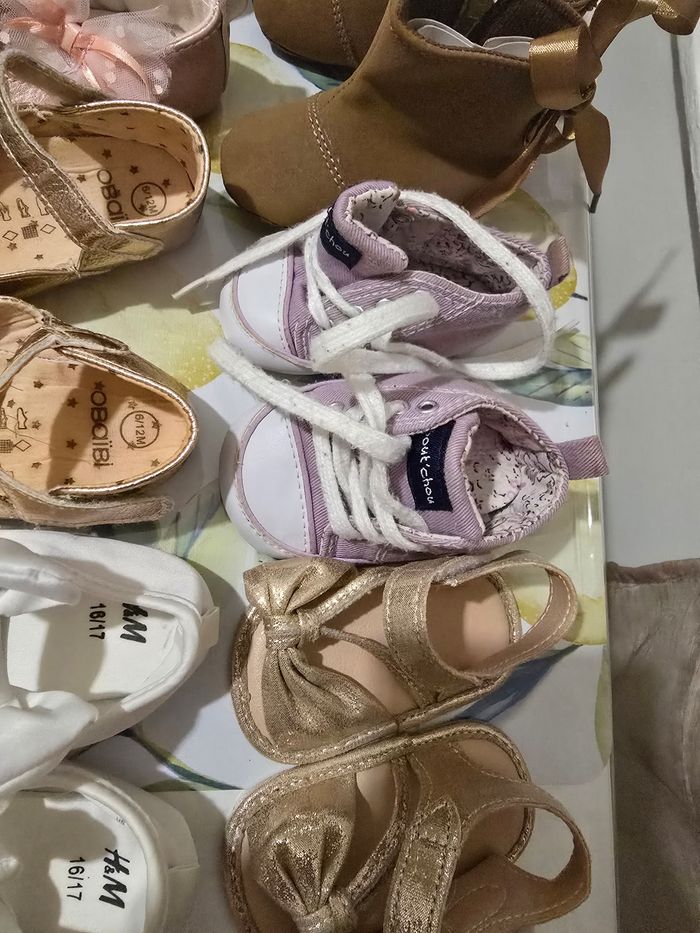Lot de chaussures fille naissance jusqu'à 12 mois - photo numéro 6