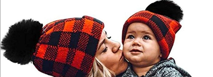 2 Bonnets Mère Filles Fils de Noël Neufs sous blistzr - photo numéro 3