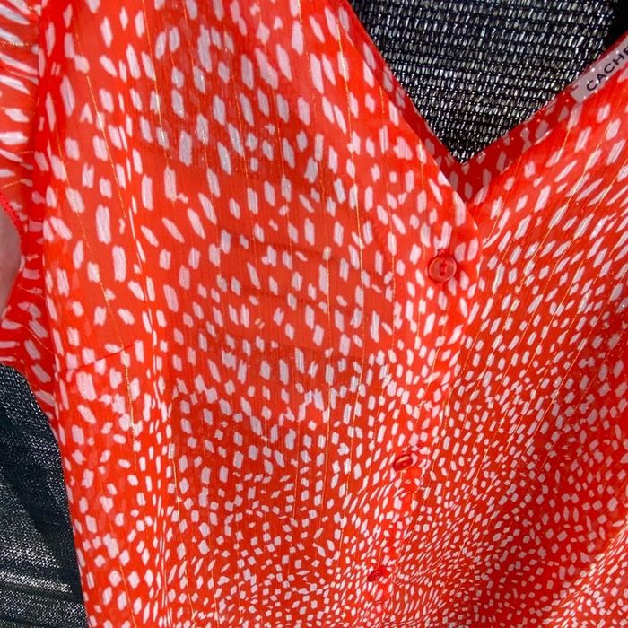 Magnifique blouse large légère Cache Cache taille 36 - photo numéro 4