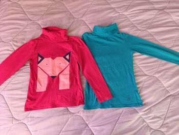 Lot 2 Tee shirt Col roulé