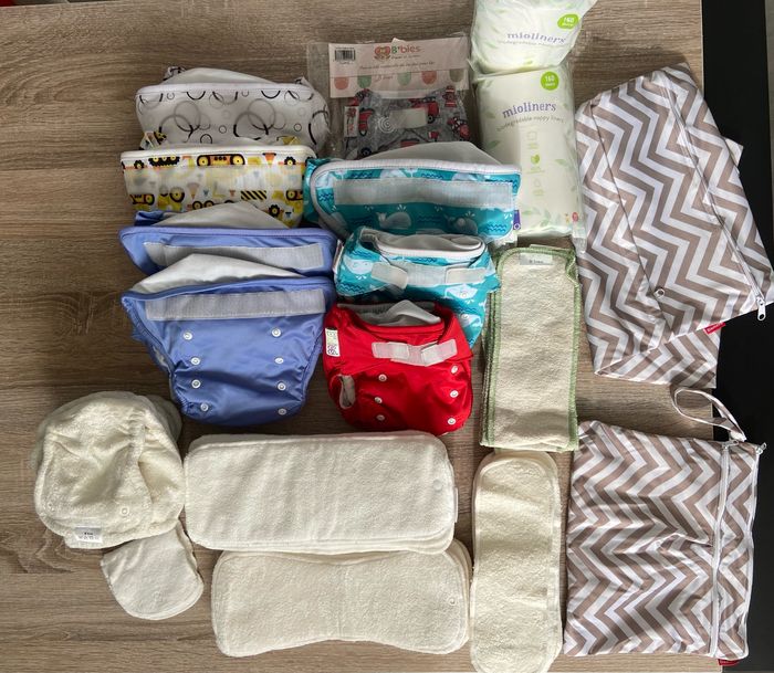 Lot de 8 couches lavables B'bies + boosters