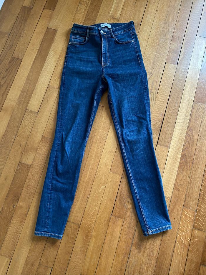 Jeans  Zara bleu - photo numéro 4