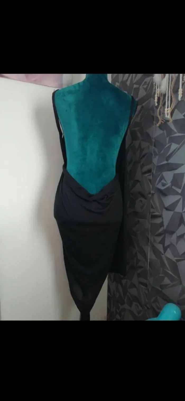 Robe de plage noire fluide Tissaia – Style paréo, taille unique, été / vacances - photo numéro 2