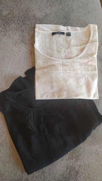 Lot t-shirt femme blanc et noir