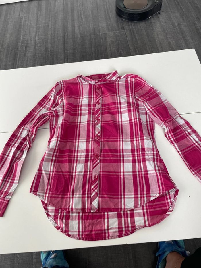 Chemise à carreaux manche longue taille 10-11 ans marque bon prix collection