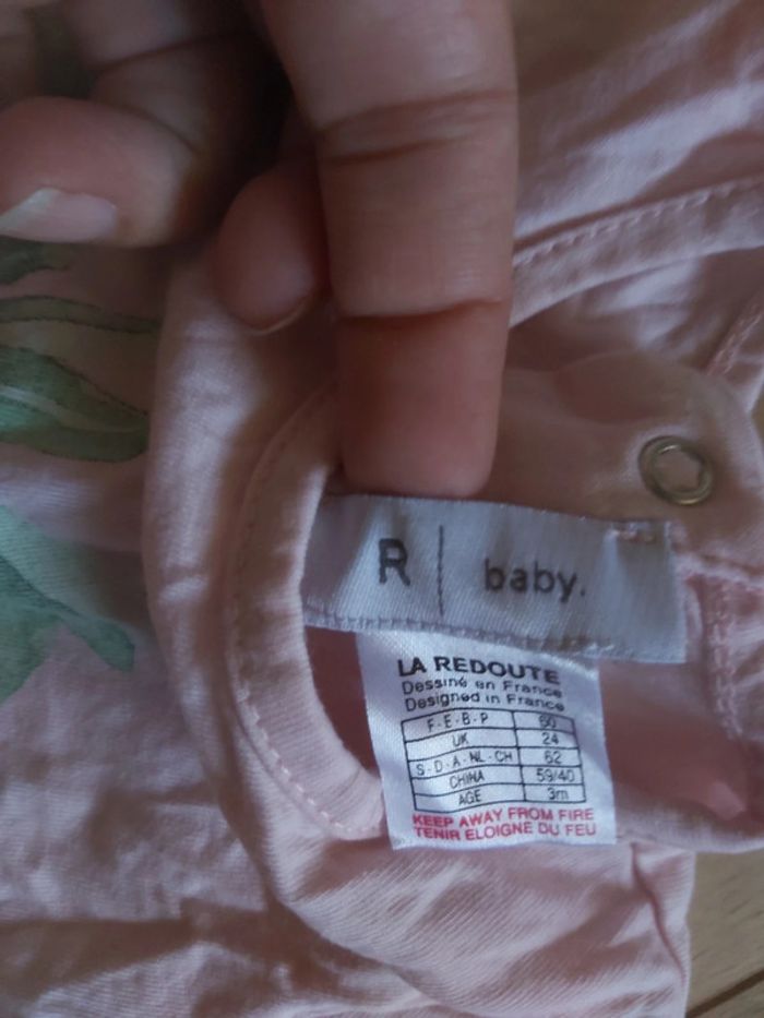 Tee-shirt manches courtes fille La Redoute 3 mois (78) - photo numéro 2