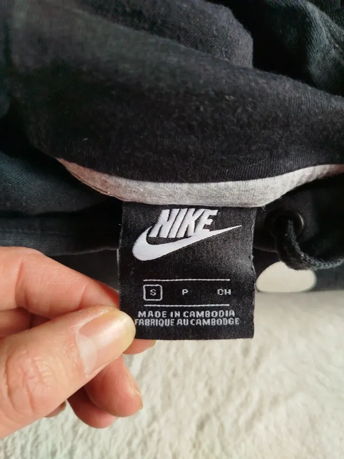 Pull à capuche Nike Just Do It noir taille S - photo numéro 3