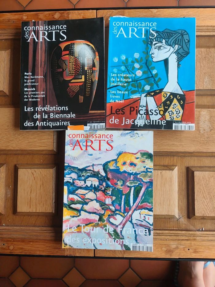 Lot de 3 magazines Connaissance des Arts en excellent état