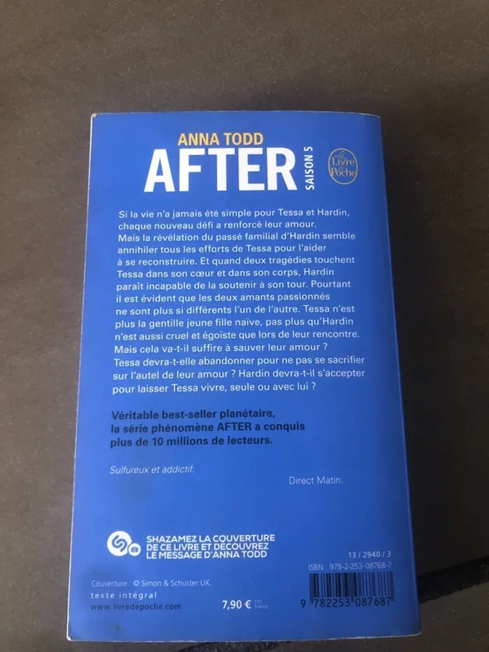 Livre after saison 5 edition poche 📕 - photo numéro 3