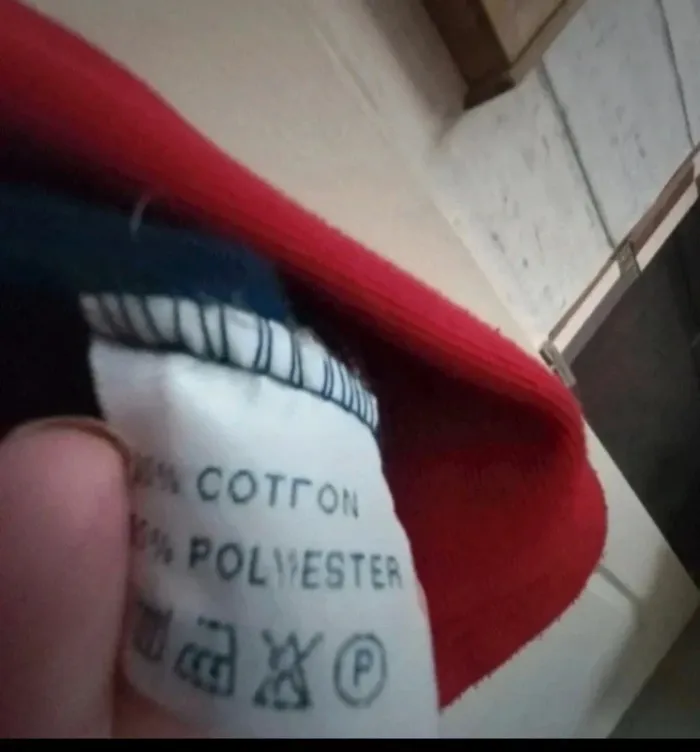 Gilet rouge et bleu taille L - photo numéro 3
