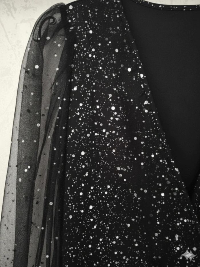 Magnifique robe noire de cérémonie taille XL 44 - photo numéro 5