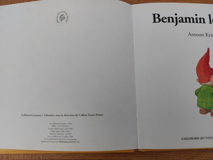 Benjamin le lutin - Gallimard Jeunesse - photo numéro 2