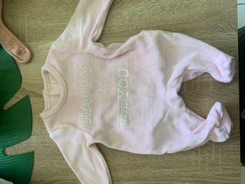 Pyjama velours naissance fille