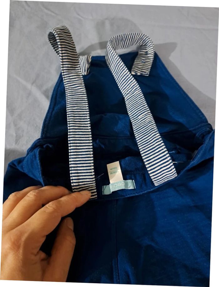 Salopette bleu foncee Okaidi 18 mois neuve - photo numéro 2