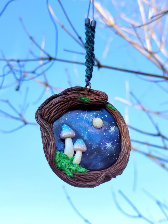 Collier champignon féerique fait main - photo numéro 6