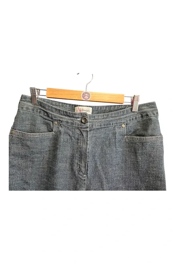 Pantacourt jean stretch Affinités T42 - photo numéro 2
