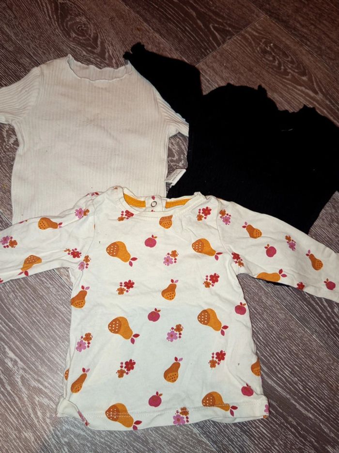 Lot de 3 Tshirt manches longues