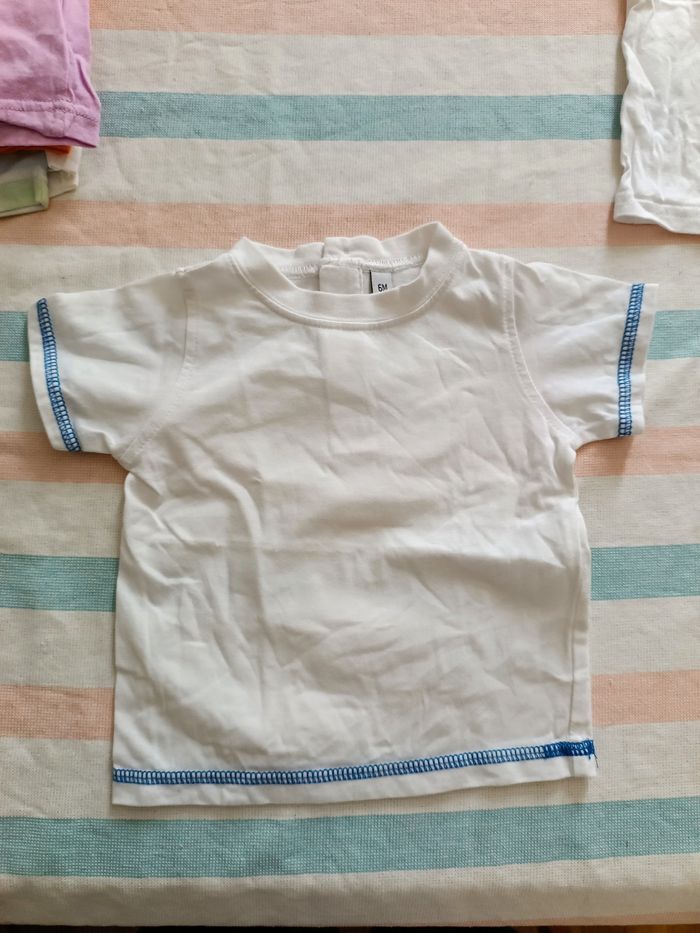Lot 8 tee-shirts manches courtes 6 mois - photo numéro 7