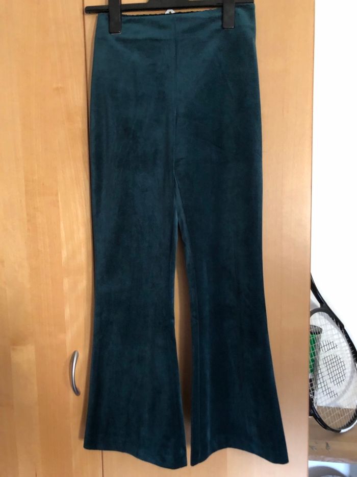 Pantalon velours vert sapin - photo numéro 2