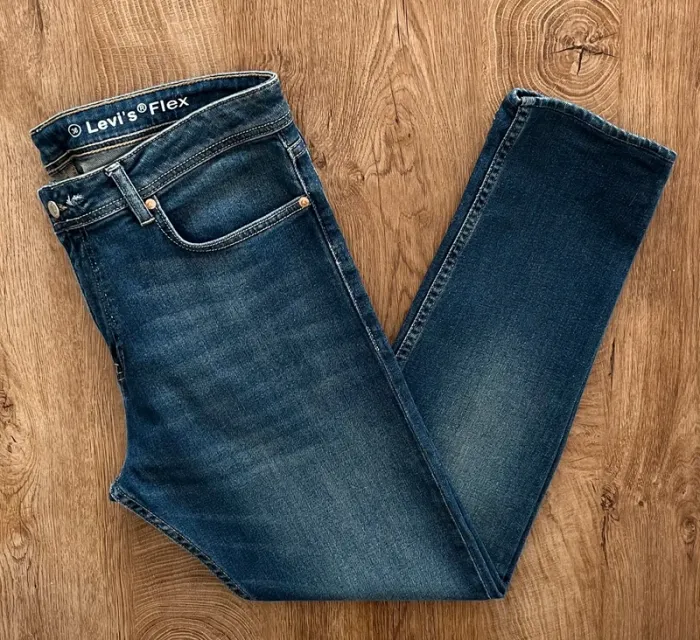 Jean/pantalon bleu Levi's 502 Flex pour homme, taille : W 36 L 30 (46 taille française) - photo numéro 4