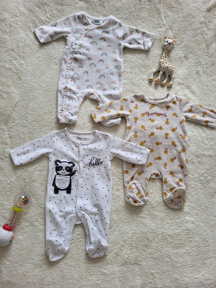 Lot pyjamas orchestra 1mois