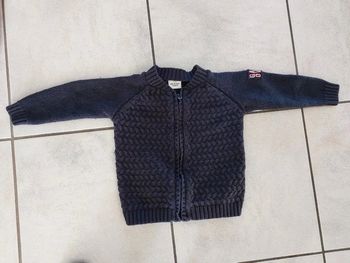 Gilet tape à l'œil bleu marine 2 ans
