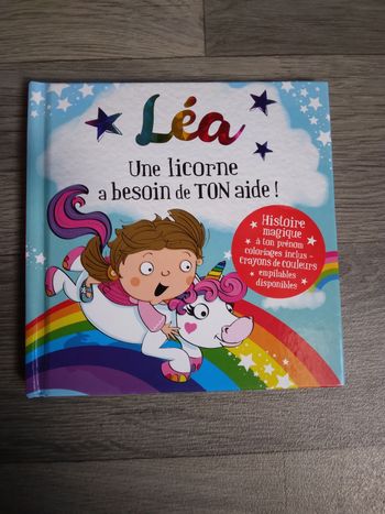 Livre Léa une licorne a besoin de ton aide 