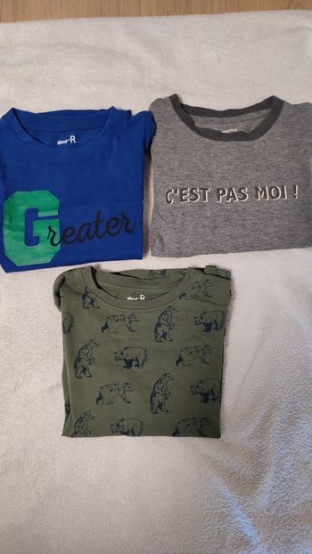 Lot de 3 tee shirt manches longues