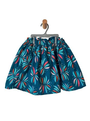 Jupe bleu canard à motifs - Okaïdi 10 ans (140cm)