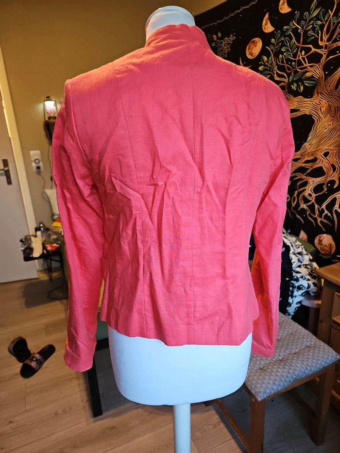 Blazer à épaulettes corail - photo numéro 2