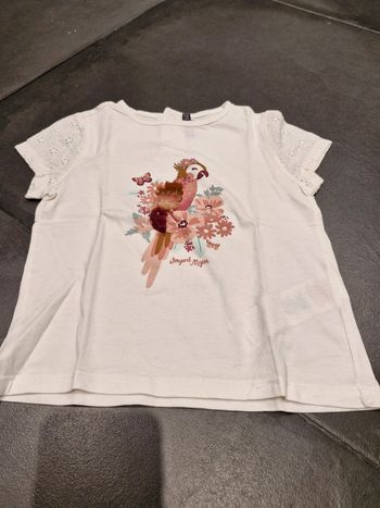 T-shirt fille Mon voisin Perroquet Sergent Major fille 6 ans