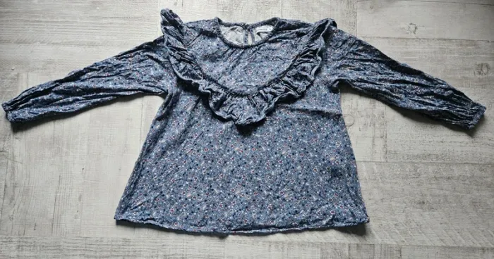 Blouse lulu castagnette fleurie 8 ans