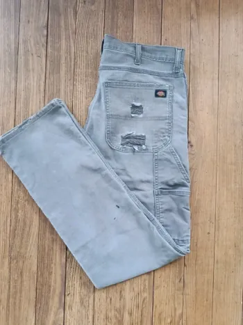 Pantalon jean gris Dickies flex Workwear Carpenter W34