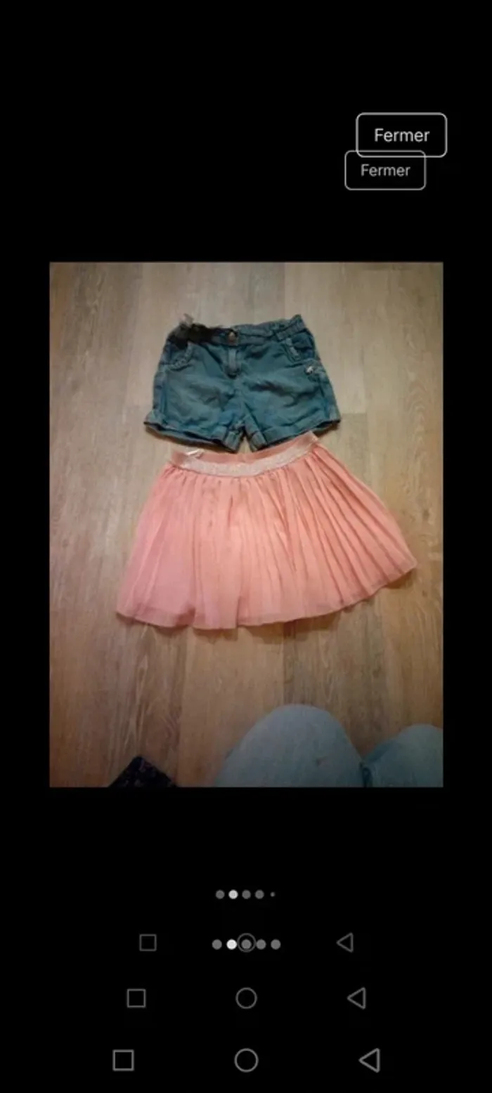 Jupe short 7 ans fille