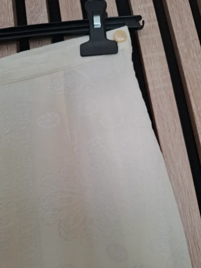 Pantalon  coton lin beige Étam T 42 - photo numéro 2