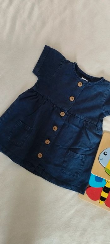 Robe bleue - 6 mois