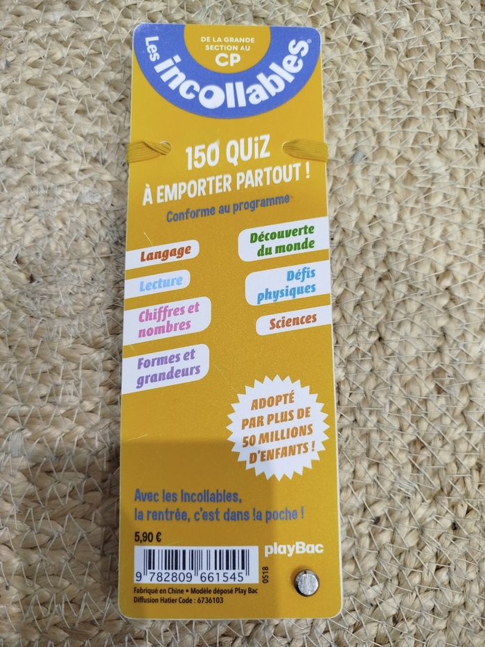 Jeu éducatif, les Incollables, 150 quizz des vacances, playBac, TBE - photo numéro 2