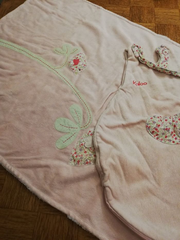 Couverture et gigoteuse kaloo rose - photo numéro 2