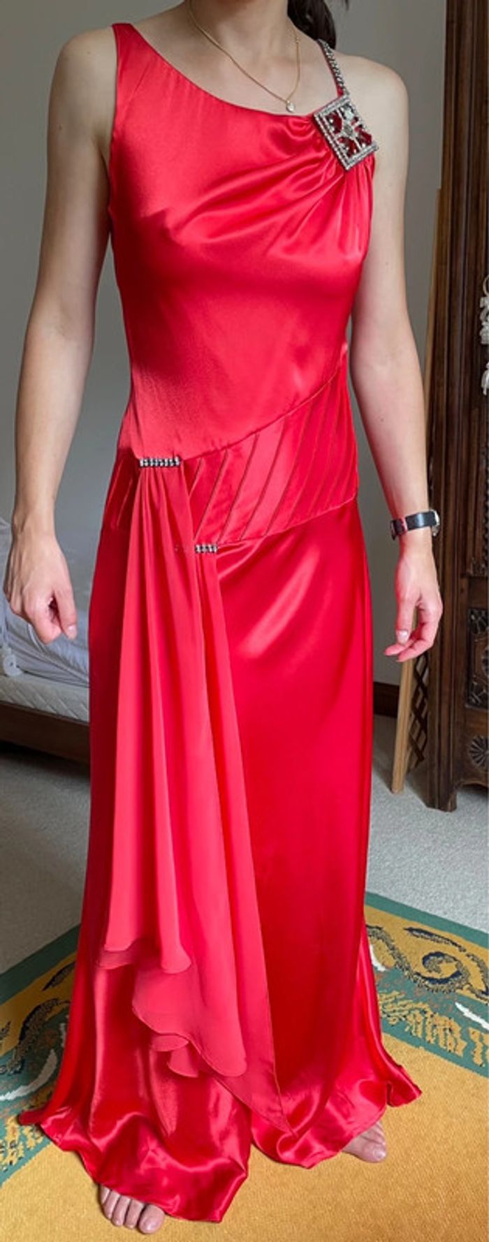 Robe soirée rouge 38