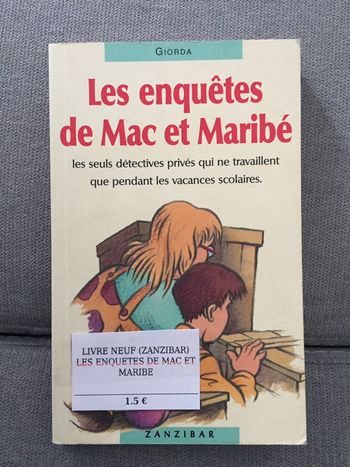 AA3-Livre les enquêtes de Mac et Maribé NEUF