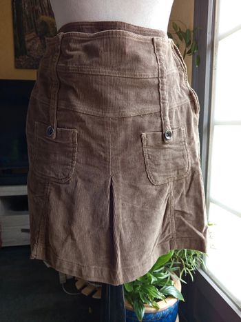 Jupe velour vintage t38 tbe