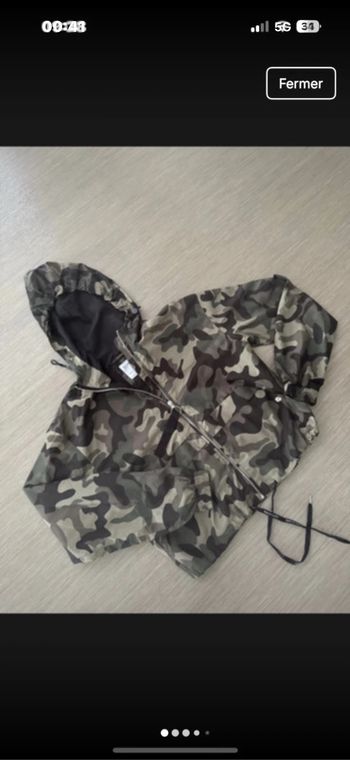 Veste coupe courte kway coupe vent