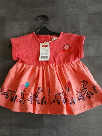 robe fille DPAM 60 cm 3 mois