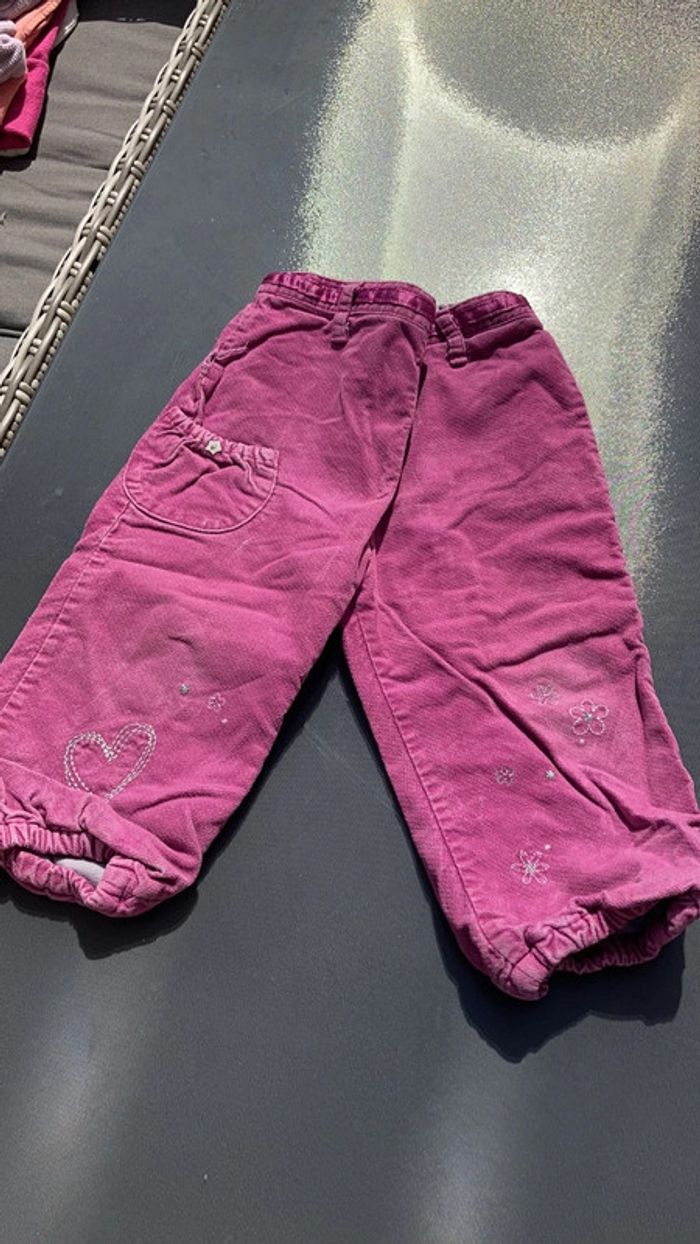 Lot ensemble pantalon jean vêtement fille enfant taille 24 mois 2 ans - photo numéro 5