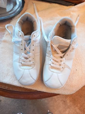 🌈Baskets cuir T41 blanc imperméable