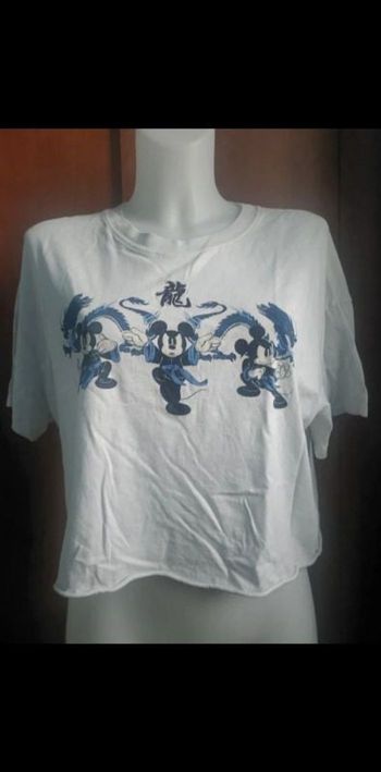 T-shirt crop top Mickey style japonais