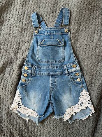 Salopette short jeans fille taille 4 ans